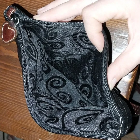 Vintage Brighton Leather Crossbody Bag in Black and Brown - Picture 5 of 7